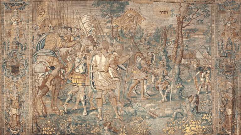 Gideon Tapestry before conservation